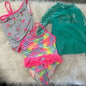 5T toddler girl bathing suit bundle